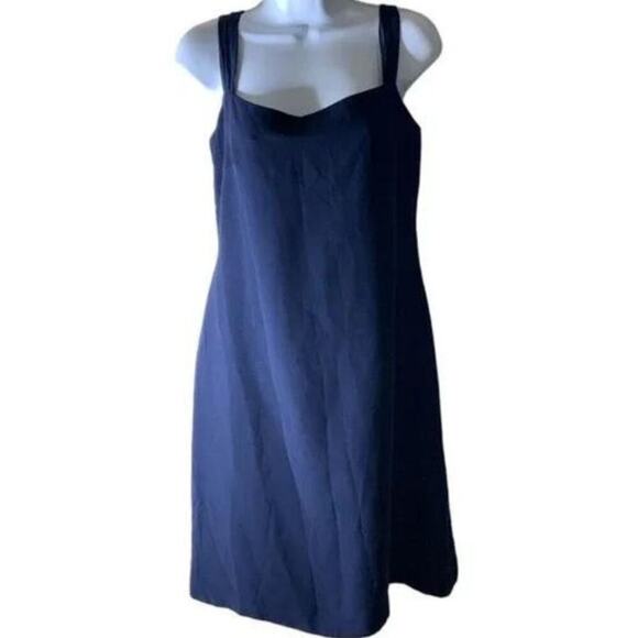 Vintage Ann Taylor Dress A-Line Strap Back Zip Women's Size 6 - Picture 1 of 7